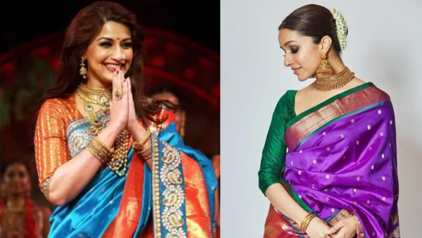 Bollywood actresses in Paithani sarees