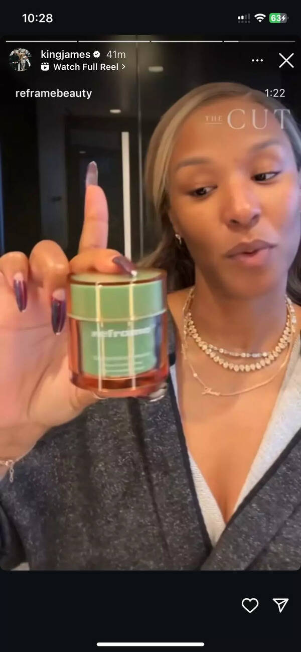 Savannah James (Image Source: Instagram Story)