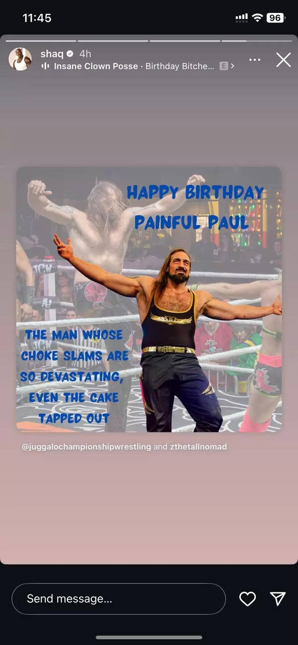 Painful Paul (Image Source: Instagram Story)