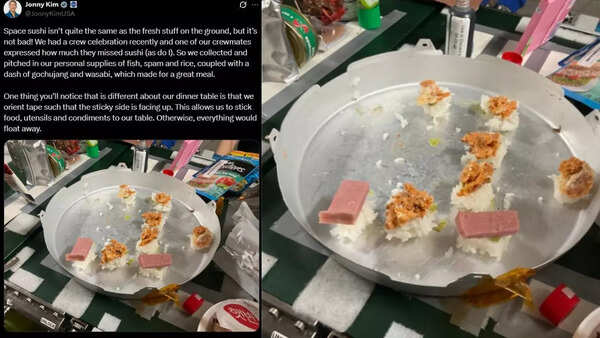 Source: X NASA astronauts prepare ‘space sushi’ aboard the ISS