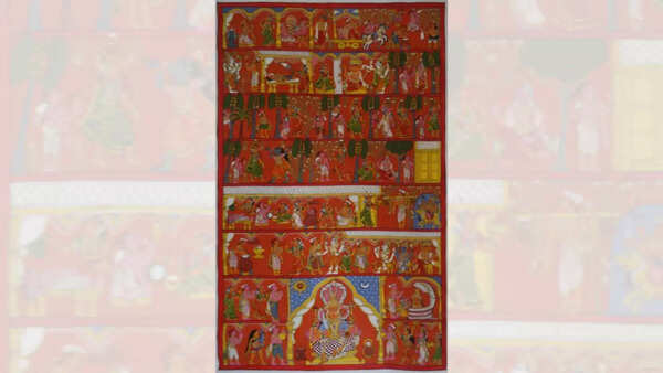 Cheriyal Scroll Painting