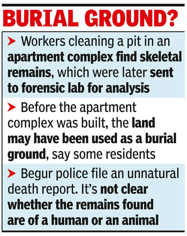 Curious case: Bones found during pit-cleaning at B’luru apartment complex