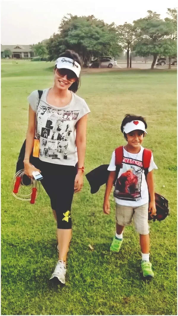 Chitrangda Singh with her son Zorawar