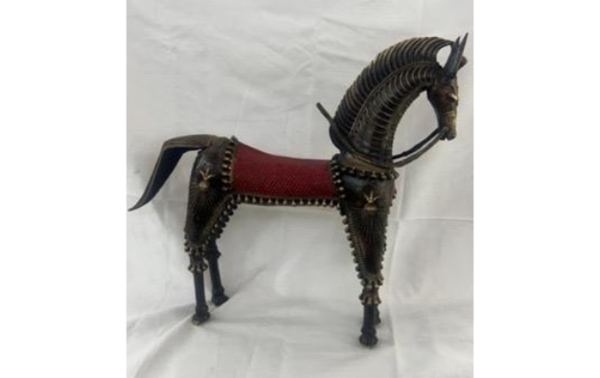 Brass Dokra Horse 9