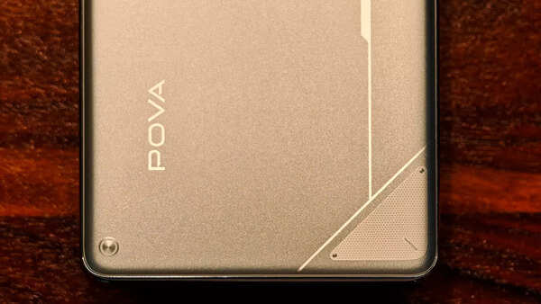 The phone has silver finish