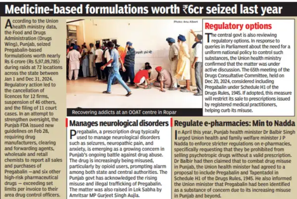 Patients are forced to wait for hours, and the illegal sale of Pregabalin capsules is rampant outside the centre.