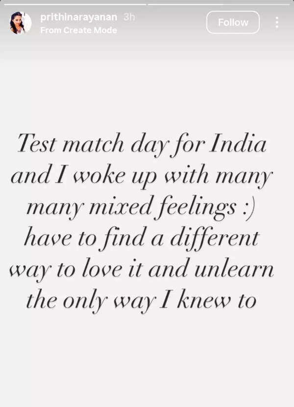 R Ashwin's wife Prithi posted on Instagram. Ashwin-wife-Instagram