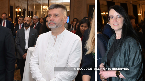 Ukrainian Ambassador Dr. Oleksandr Polishchuk and Ambassador of Estonia Marje Luup