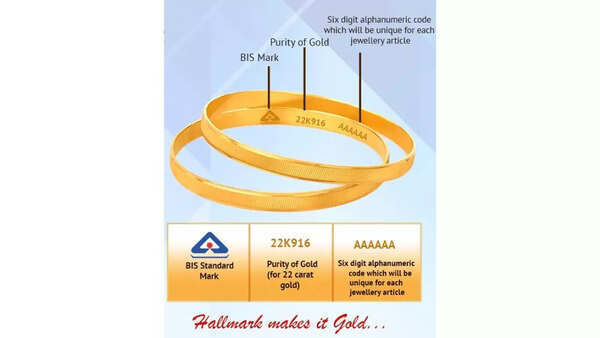 Verify hallmark in every gold piece