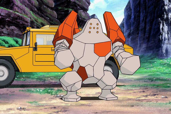 Regirock in the anime