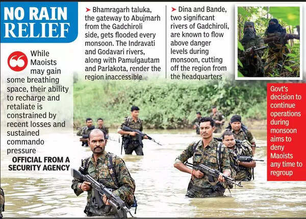 No Monsoon Slowdown, C60s To Go After Maoists In Flooded Jungles Of Abujmarh