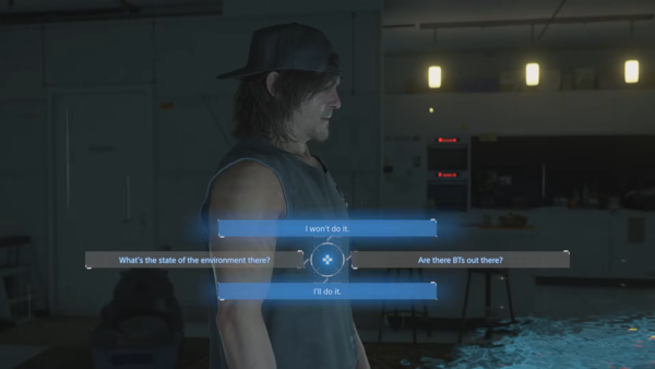 Players face two options in Death Stranding 2 | Image via Kojima Productions Death Stranding 2 gameplay choice: 'I'll do it' vs 'I won't do it'
