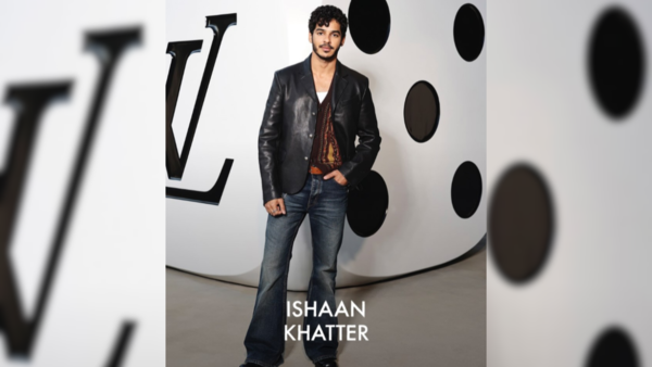 Ishaan Khattar at Louis Vuitton’s Paris show