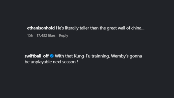 Fans' comments