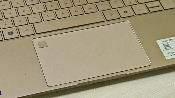 Fingerprint reader is placed on the trackpad