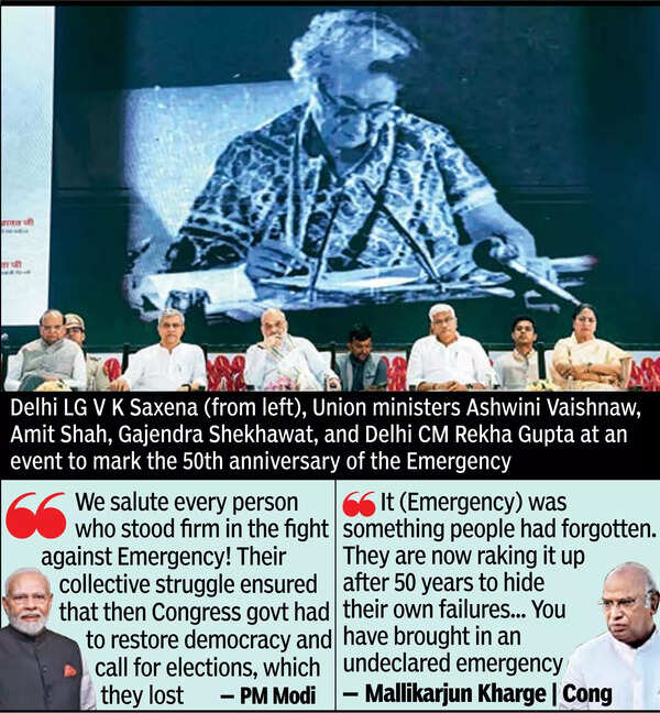 Cong put democracy under arrest 50 years ago, says PM