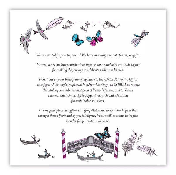 Jeff bezos wedding invitation