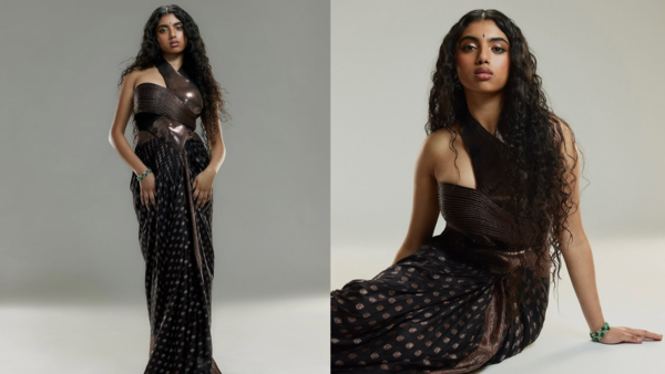 Avantika in handwoven Banarasi silk saree