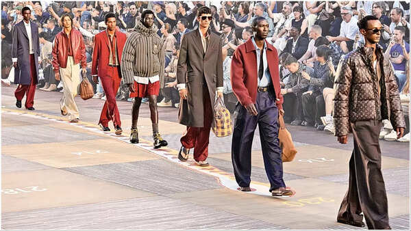 LV fashion show at Paris Fashion Week