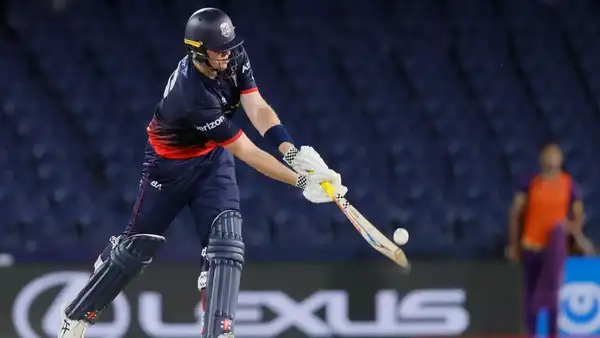 Mitchell Owens scored 16-genders at the top of the order for Washington Freedom against Los Angeles Knight Riders at MLC. (Sportzpics) Michel Owens Washington Freedom MLC Sportspix