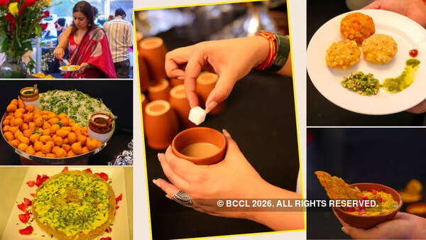 Cafe Lota's snack table was laid with food that celebrated the Indian monsoon.
