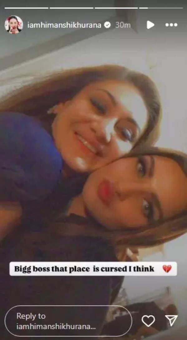 Himanshi Khurana's instagram story