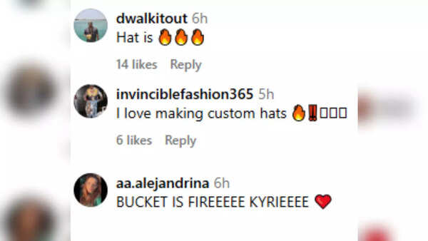Instagram fan reactions on Paige Bueckers and Kyrie Irving