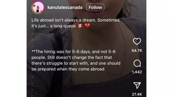 Indian woman’s video from Canada goes viral for showing job struggle– here’s what she captured