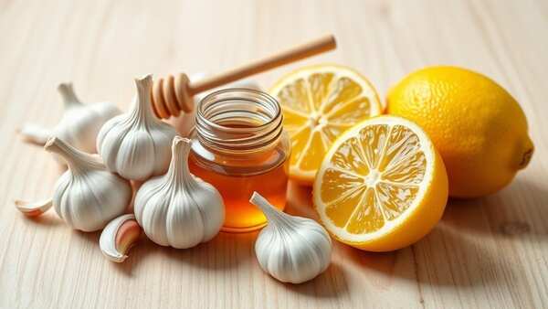 Honey, Lemon, and Garlic for Health