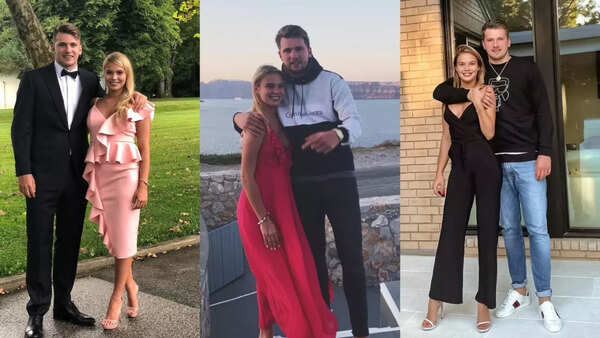 Luka Doncic and Anamaria Goltes