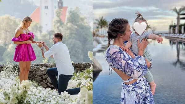 Luka Doncic and Anamaria Goltes