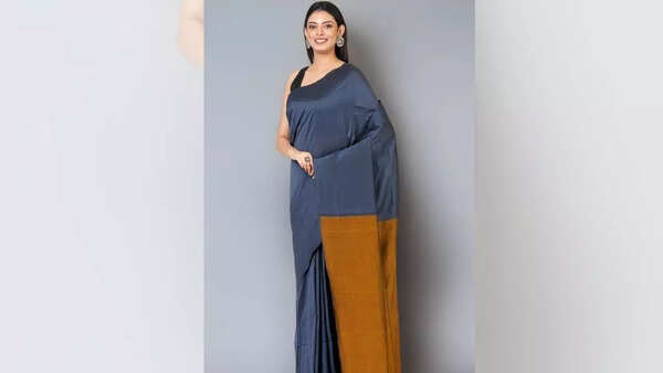 Dual-tone cotton sarees