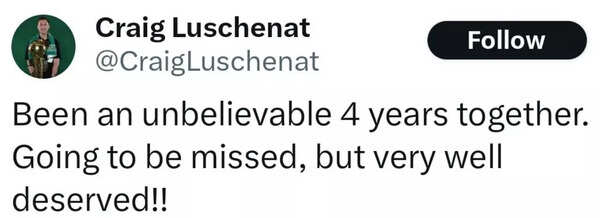 Celtics director of player development Craig Luschenat commented on Luke Kornet's exit