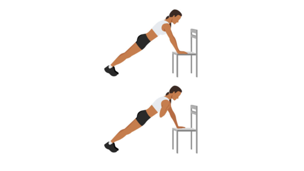Incline plank to shoulder tap (core, arms, coordination)