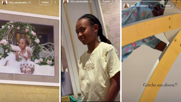 Savannah shares pictures and videos from Zhuri Nova's sleeptime routine (Source: Savannah/Instagram) Savannah James' daughter Zhuri Nova