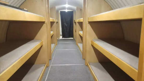 Inside the surprisingly spacious $500 underground bunker in California