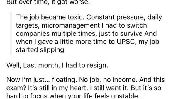 After quitting, life hit a pause