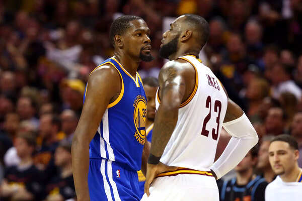 Kevin Durant and LeBron James