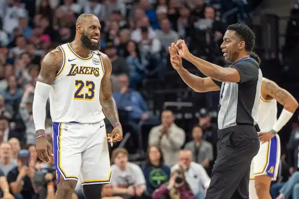 LeBron James at the Playoffs against the Timberwolves (Image via Imagn). LeBron James at the Playoffs against the Timberwolves