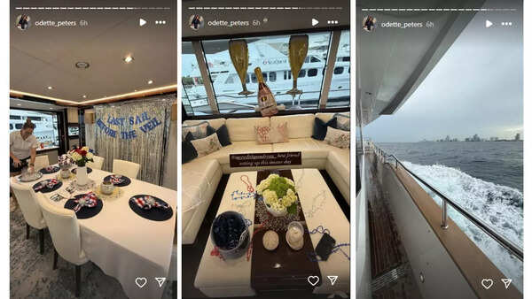 NHL-​Johnny Gaudreau's wife Meredith hosts bachelorette bash on river cruiser for Zach Werenski's fiancee Odette