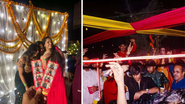 For those couple whose wedding treats are pending, are calling their friends over at these fake sangeet parties