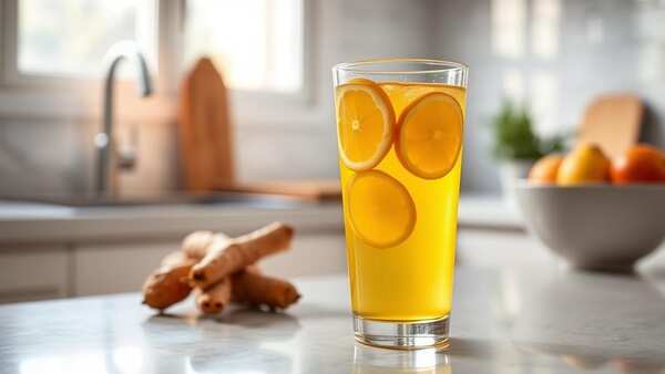 Golden Turmeric Lemon Ginger Water