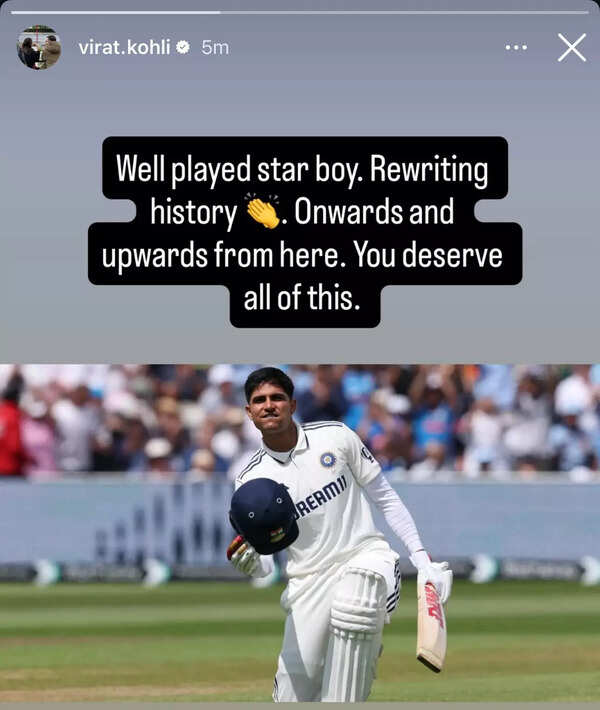 Virat Kohli insta story Virat Kohli insta story