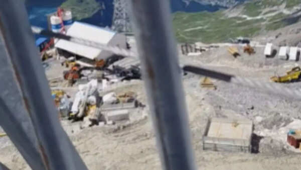 Global warming is melting the Swiss Alps?