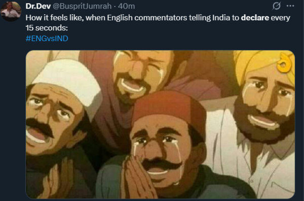 After being asked to chase 608 of England, the memes break the Internet