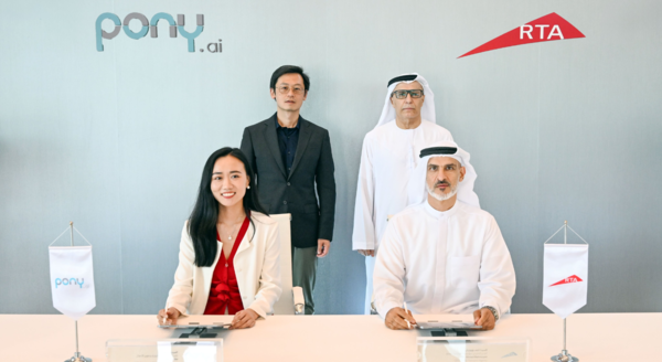 Dubai self driving cars pony.AI and DUbai RTA