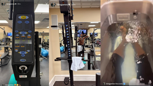 LeBron James Gym Pictures (Image Source: Instagram)