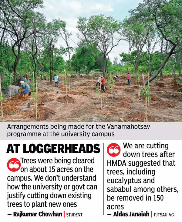 Students object to tree felling, varsity clarifies