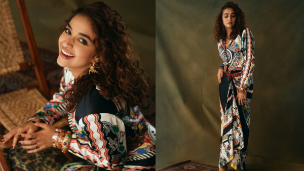 Keerthy slipped into a statement couture