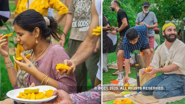 Ravinder Singh hosted the fourth edition of his annual mango party at Lodhi Garden